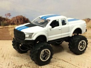 4x4 Modified Ford F150 Raptor 2017 Monster Truck 1/64 Scale Limited Edition X9