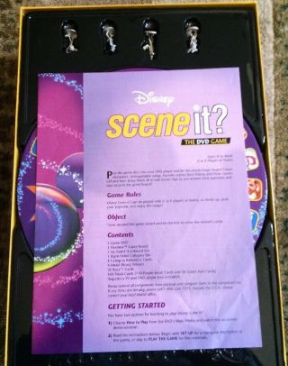 2004 Disney Scene It? DVD Board Game 100 Complete Pixar Characters 2