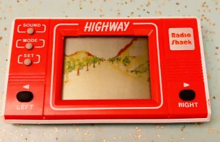 Vintage Radio Shack Highway Electronic Handheld Travel Game 60 - 2222