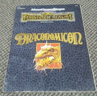 Draconomicon - Advanced Dungeons & Dragons 2nd Edition 2e Tsr For1 Ad&d 9297