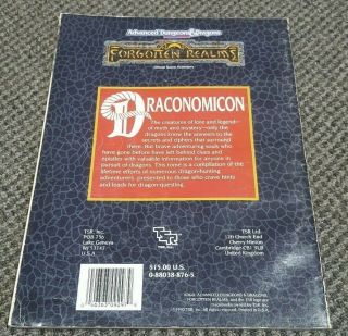 Draconomicon - Advanced Dungeons & Dragons 2nd Edition 2E TSR FOR1 AD&D 9297 2