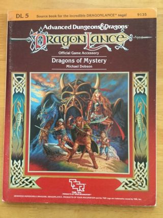 Dragon Lance Dragons Of Mystery Advanced Dungeons & Dragons Dl5 9135