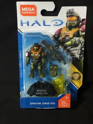 Series 9 Mega Construx Halo Heroes Spartan Jorge 052 Gcm24 (tdn)