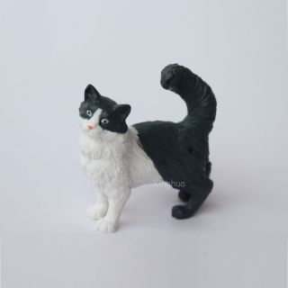 1:6 Scale Cat White Black Model Toy Mini Lovely For 12 " Action Figures Ken Barbie