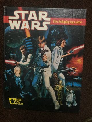 Star Wars Roleplaying Game Core Rule Book 1st Edition 1987 West End Vf