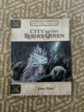 Dungeons & Dragons City Of The Spider Queen Paperback W/ Map