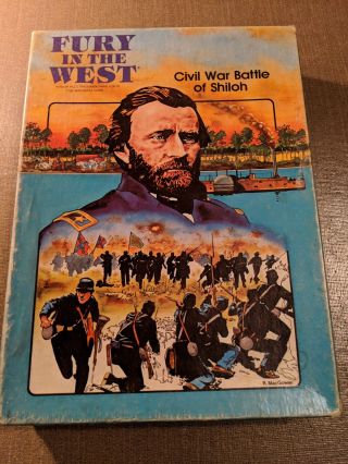 Fury In The West - Civil War Battle Of Shiloh - Avalon Hill War Game