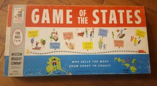 Vintage Game Of The States By Milton Bradley,  1960,  No.  4920,  Complete