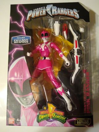 Legacy Metallic Pink Power Ranger Action Figure W/ Exclusive Weapons Nib