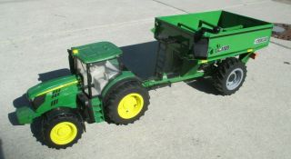 Ertl John Deere Big Farm 6210R Tractor Grain Cart Lights & Sound Fine 3