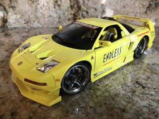 Muscle Machines 2003 Acura Nsx Tuners 1:18 Scale Diecast 03 Honda Car Yellow