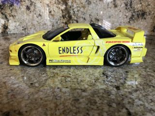 Muscle Machines 2003 Acura NSX Tuners 1:18 Scale Diecast 03 Honda Car Yellow 2