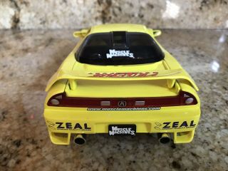 Muscle Machines 2003 Acura NSX Tuners 1:18 Scale Diecast 03 Honda Car Yellow 4