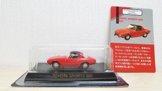 1/64 Kyosho Toyota Sports 800 Red Diecast Car Model