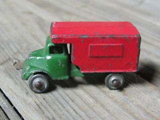 Vintage Miniature Cast Metal Delivery Box Truck