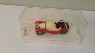Age d ' Or Solido Diecast Jaguar SS 100 4002 1:43 Red/Ivory Case France 3