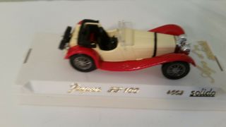 Age d ' Or Solido Diecast Jaguar SS 100 4002 1:43 Red/Ivory Case France 5
