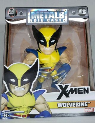 Jada Toys Die - Cast Metals Wolverine 4 " Inch Figure X - Men Marvel Comics M138