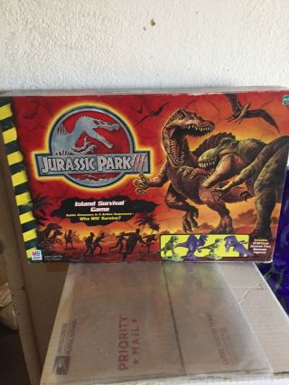 Jurassic Park Iii 3 Island Survival Board Game Milton Bradley 2001 Complete