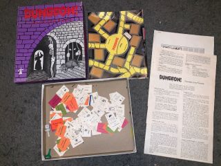 Dungeon Game Of Fantastic Adventure 1002 Tsr 1975 Vtg Rpg Board Game Parts Only