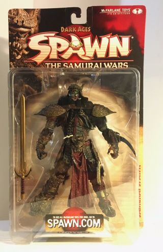 Mcfarlane 2001 Spawn Dark Ages Samurai Wars Series 19 Samurai Spawn Figure Mib