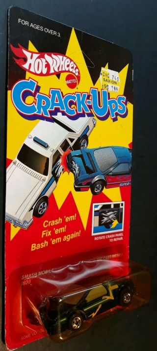 Hot Wheels Crack Ups Smash Mobile 1985 7823 Unpunched Card