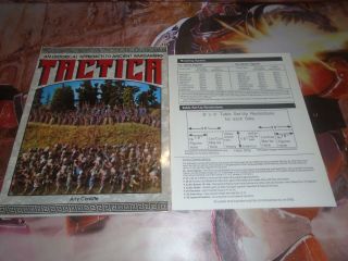 1989 Historical Approach To Ancient Wargaming Tactica Core Rule Book Vhtf,  Nm