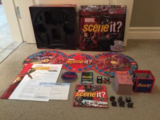 Marvel Scene It Game Deluxe Edition Trivia Board Game Collectible Tin | Marvel