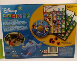 Disney DVD BINGO Family Game Travel Carrying Case Characters Movie Clips 2