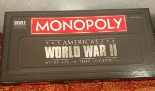 2012 America’s World War Ii Ww2 Monopoly Bomber Tank Complete Game Friends Fun