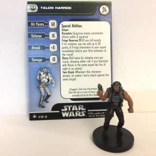 Star Wars Bounty Hunters 14 Talon Karrde (vr) Miniature