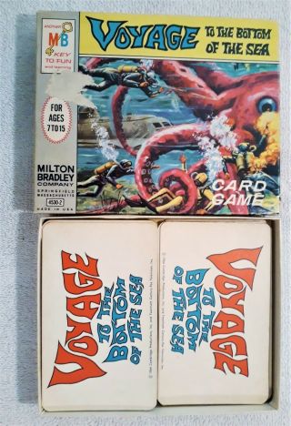 1964 Voyage To The Bottom Of The Sea Tv Movie Milton Bradley Card Game