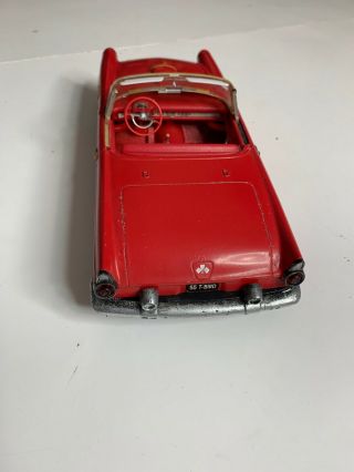 Road Tough 1955 Ford Thunderbird T - Bird 1/18 Scale Red Die Cast Model Car 3