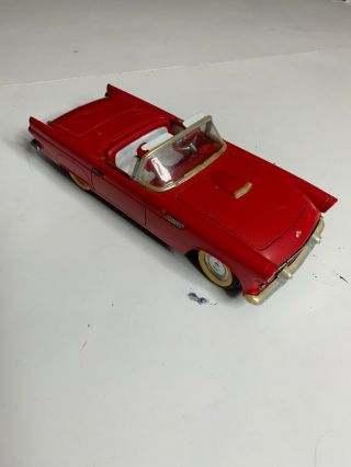 Road Tough 1955 Ford Thunderbird T - Bird 1/18 Scale Red Die Cast Model Car 4