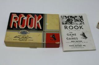 Vintage Rook Card Game 1943 Parker Brothers Complete