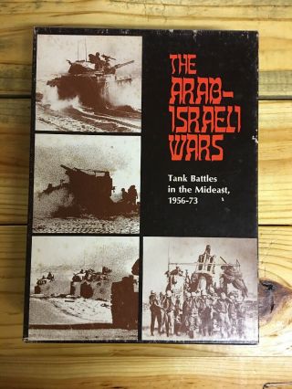 The Arab - Israeli Wars: Tank Battles In The Mideast,  Avalon Hill Game 821,  1977