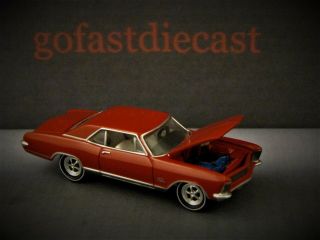 1st Gen 1965 Buick Riviera V - 8 Gs Gran Sport 1/64 Collectible Diorama Model Red