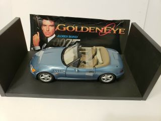 Ut Bmw Z3 Roadster 1/18 Scale Diecast Car James Bond 007 Goldeneye No Box Vguc