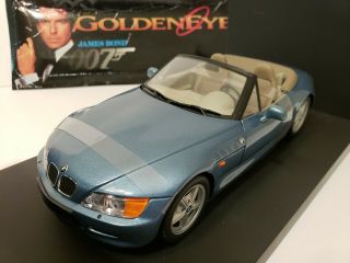 UT BMW Z3 Roadster 1/18 Scale Diecast Car James Bond 007 Goldeneye No Box VGUC 3