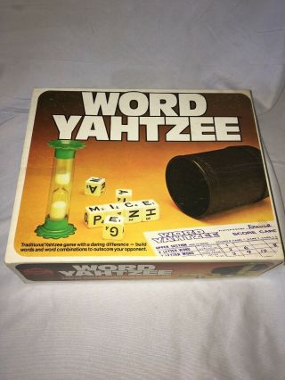 Vintage Word Yahtzee 1978 By Lowe Milton Bradley Complete