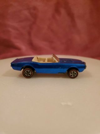 1968 Hot Wheels Custom Firebird Redlines Blue