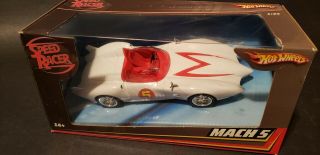 Boxed 1/24 Speed Racer Mach 5 Hot Wheels 2007