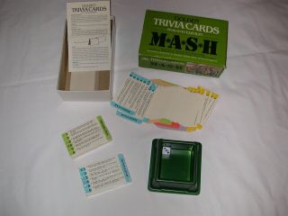 M A S H 4077 Golden Trivia Cards Game 4156 - Some Parts Sealed/new - L@@k