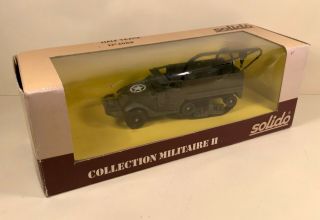Solido 6069 1/50 Diecast WW2 US Army M3 Half Track Wrecker,  Boxed with Accs 2