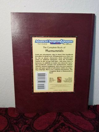 AD&D The Complete Book of Humanoids - TSR 2