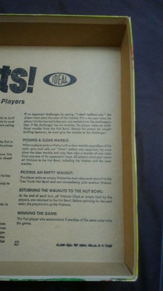 OH NUTS Vintage Board Game 1969 Ideal - 5