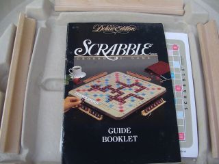 Scrabble Deluxe Turntable Edition Milton Bradley 1989 Game Vintage Complete 4