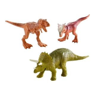 Jurassic World Mini Triceratops,  Sygimoloch & Metallic T - Rex