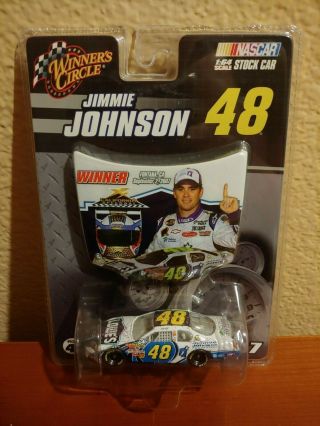 2007 48 Jimmie Johnson California Raced Win 1/64 Winner 