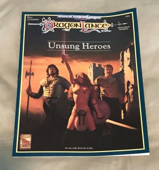 Ad&d 2nd Edition Dungeons & Dragons Dragonlance Unsung Heroes Dlr3/9383